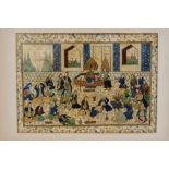 19th century Persian painting on ivory