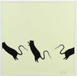 Blek le Rat (b. 1951) original spray paint - Rats