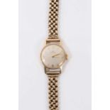 Ladies 9ct gold Omega wristwatch