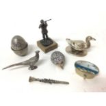 Group of silver miniatures