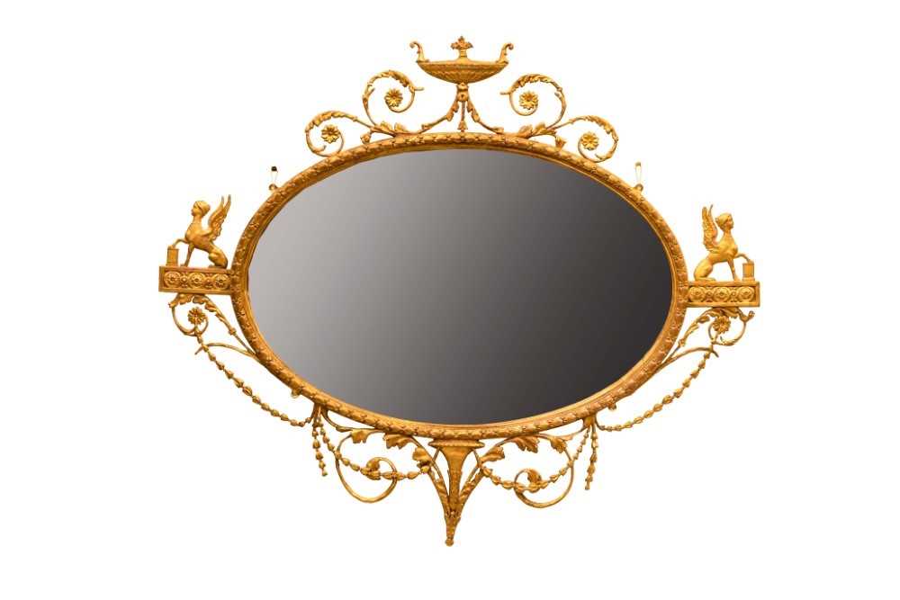 Fine quality Neo-Classical style wall mirror