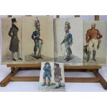 Richard Dighton (1795-1880) group of five hand coloured etchings, including A view of Devonshire, An