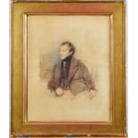 Robert Boyd Paul (c.1825-1885) after George Richmond, pair of watercolour portraits, inscribed 'From