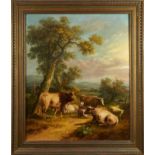 William Shayer oil on canvas - Rural Landscape, indistinctly signed