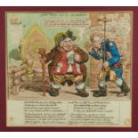 James Gillray (British, 1756-1815) hand coloured etching, John Bull and the Alarmist, published by H
