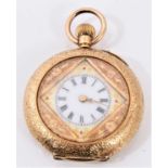 Ladies Swiss Gold 14ct Fob watch