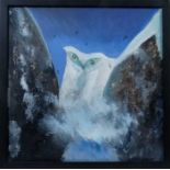 *Keith Grant (b.1930) oil on canvas - The Owl Glacier, signed and inscribed verso, framed Provenan