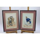 A Sharpshooter (John Philips) pair of hand coloured etchings, The man wot drives the Opposition, Are