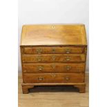 George III cherrywood and elm bureau