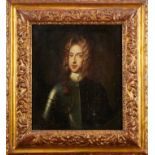 Follower of Alexis Simon Belle (1674-1734) oil on canvas - portrait of Prince James Edward Stuart, T