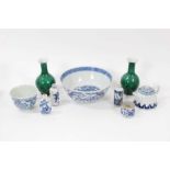 Quantity of 19th century Chinese porcelain, including snuff bottles, from a private collection