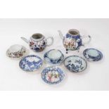 A group of 18th century Chinese porcelain, including a Nanking tea bowl and saucer - from a private