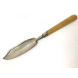 George III Irish silver butter knife with Ivory handle (Circa 1808/09)