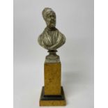 Unusual wax maquette portrait bust of a lady, almost certainly Elizabeth Fry,