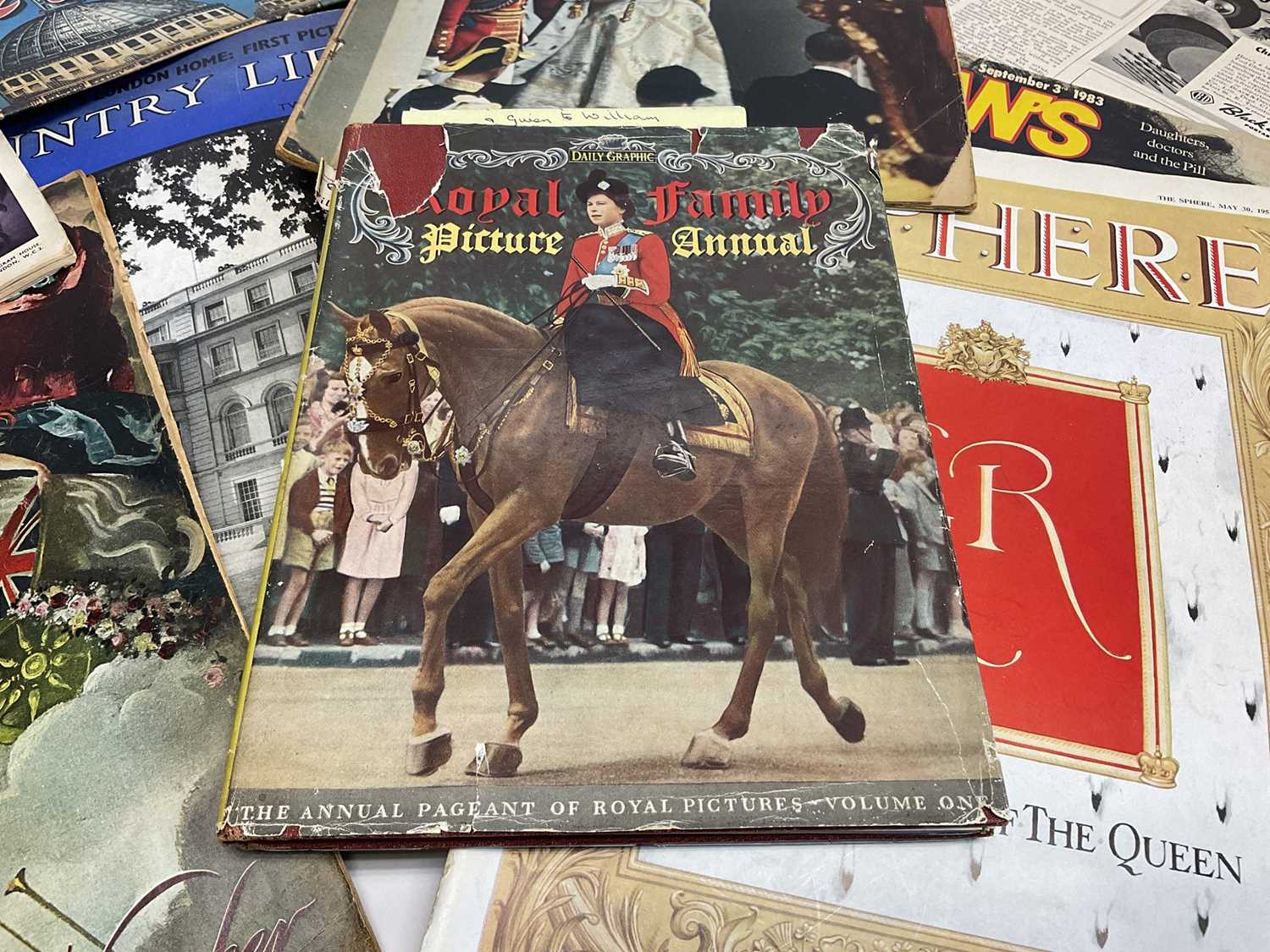 H.M. Queen Mary, signed book The Royal Family Picture Annual signed 'From Mary R 1952 ' and other Ro - Image 3 of 3