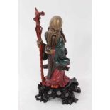 Chinese Foochow lacquer figure of an Immortal