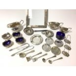 Selection of miscellaneous silver
