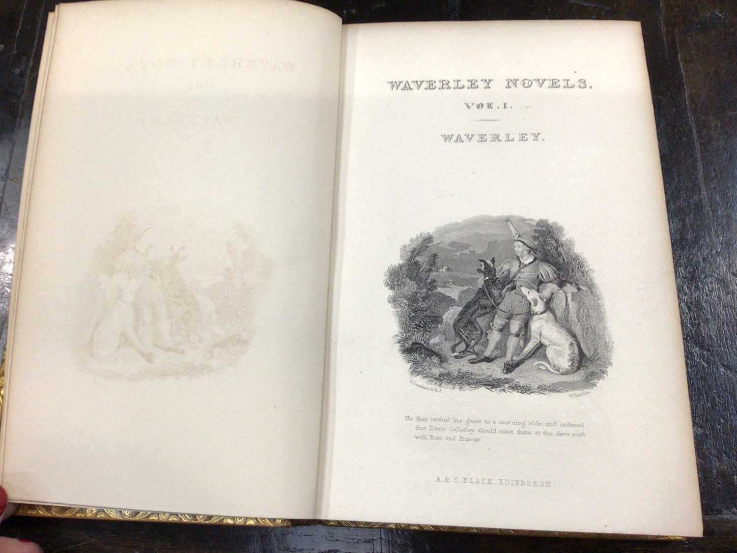 Sir Walter Scott, The Waverley Novels, published Adam and Charles Black 1865-1868, 48 volumes, all i - Image 6 of 11