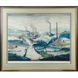 *Laurence Stephen Lowry (1887-1976) signed colour print - Industrial Panorama, blindstamp lower left