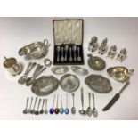 Large selection of miscellaneous 20th century silver.