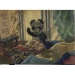 Alice Rebecca Kendall (1922-2011) oil on canvas, Toy Panda, signed N.B. Alice Rebecca Kendall was