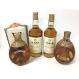 Two bottles of Haig Scotch Whisky, together with a bottle of Haig 'Pinch' Scotch and a bottle of Hai