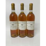 Sauternes - three bottles, Chateau Rieussec 1983