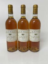 Sauternes - three bottles, Chateau Rieussec 1983