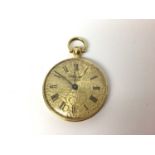 Fine ladies 18ct gold Chopard fob watch