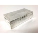 Silver cigarette box of retangular form ( London 1916)