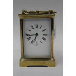 Repeating brass carriage clock