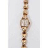 1950s ladies Rolex Tudor Royal 9ct gold wristwatch