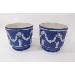 19th century Wedgwood Jasperware Jardinère, together with another similar (2)