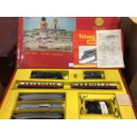 Tri-ang RAX train set, boxed x2, suitcase containing various boxed carriages, rolling stock and acce