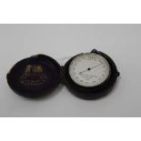 Pocket barometer in case by Negretti & Zambra