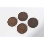 Commonwealth - 19th century mixed trade penny tokens to include Australia, Melbourne T Stokes 'Milit