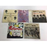Beatles and related records including five rare Christmas Flexi discs from 1963, 1964, 1965, 1966 &