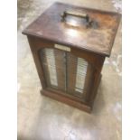 Fine Victorian slide cabinet and contents including slides by Ernie Ives,