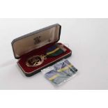 Elizabeth II Territorial Efficiency Decoration T&AVR type with post 1969 ribbon, dated 1978 in box o