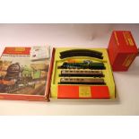 Railway Horny OO gauge Flying Scotsman ROS508 boxed train set plus selection of Tri-ang boxed track