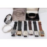 Vintage Timex wristwatch, Centrum wristwatch, ADEC alarm chronograph wristwatch and other vintage wr