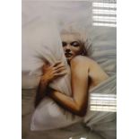 Paul Karslake limited edition giclee print of Marilyn Monroe, signed and numbered 7/95