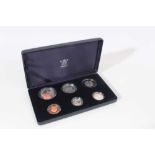 G.B. - The Royal Mint Issued six coin silver proof to include Britannia £2 2007 (ref: Spink BF11) an