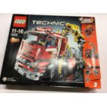 Lego Technic 8258 Crane Truck with motorised crane arm and outriggers plus instructions, boxed