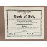 William Blake Illustrations of the Book of Job in 21 plates, 1987 facsimile editions published by Tr