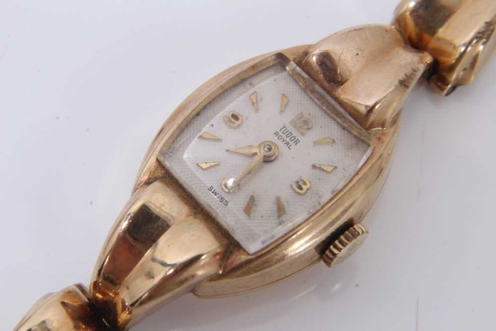 1950s ladies Rolex Tudor Royal 9ct gold wristwatch - Image 3 of 8