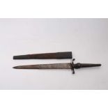 Scarce Late 18th century German hunting plug bayonet with scabbard