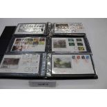 Stamps, Sotheby's Silk Cover collection 1988 - 1995. Complete, No's: 1 - 109.