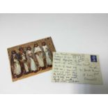 Winifred Nicholson (1893-1981) two postcard written to Pamela Chandler (1928-1993)