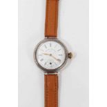 First World War Officer's silver Waltham trench wristwatch